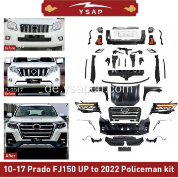 2010-2017 Prado FJ150 Upgrade auf 2022 Polizisten Bodykit